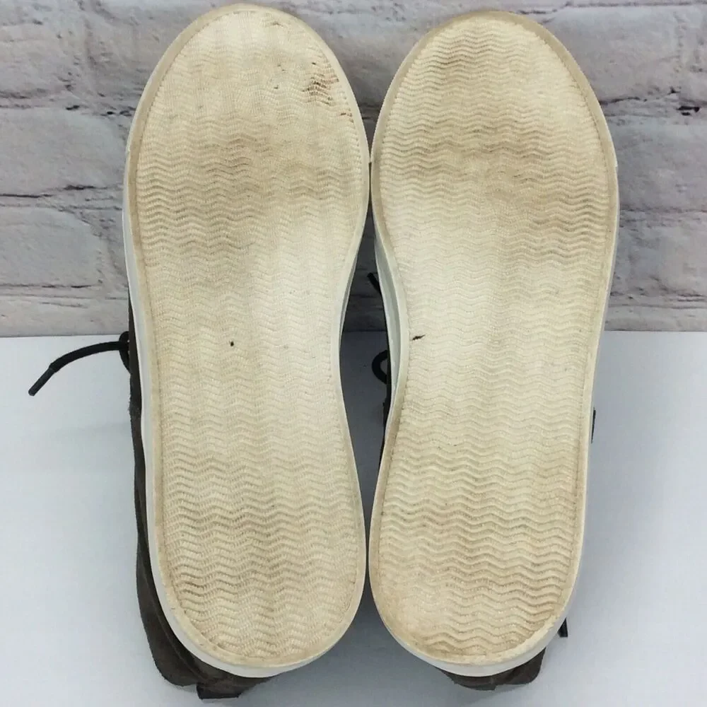 Lucky Brand Lorelle Chukka Ankle Sneakers Men's Sz 9M Gray Suede Leather Lace Up
